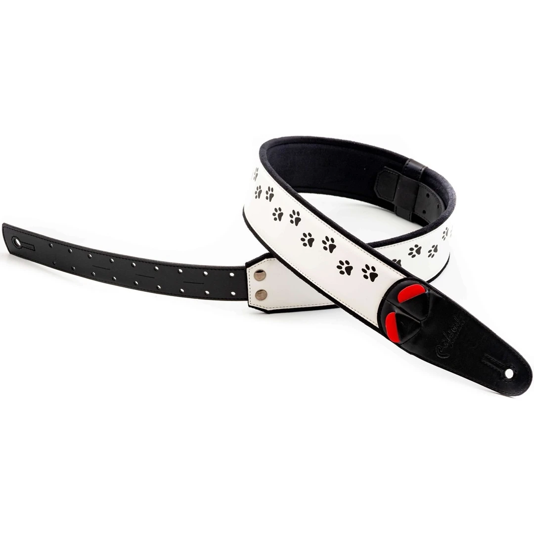 Ремень для гитары RightOn Straps Mojo Cat White
