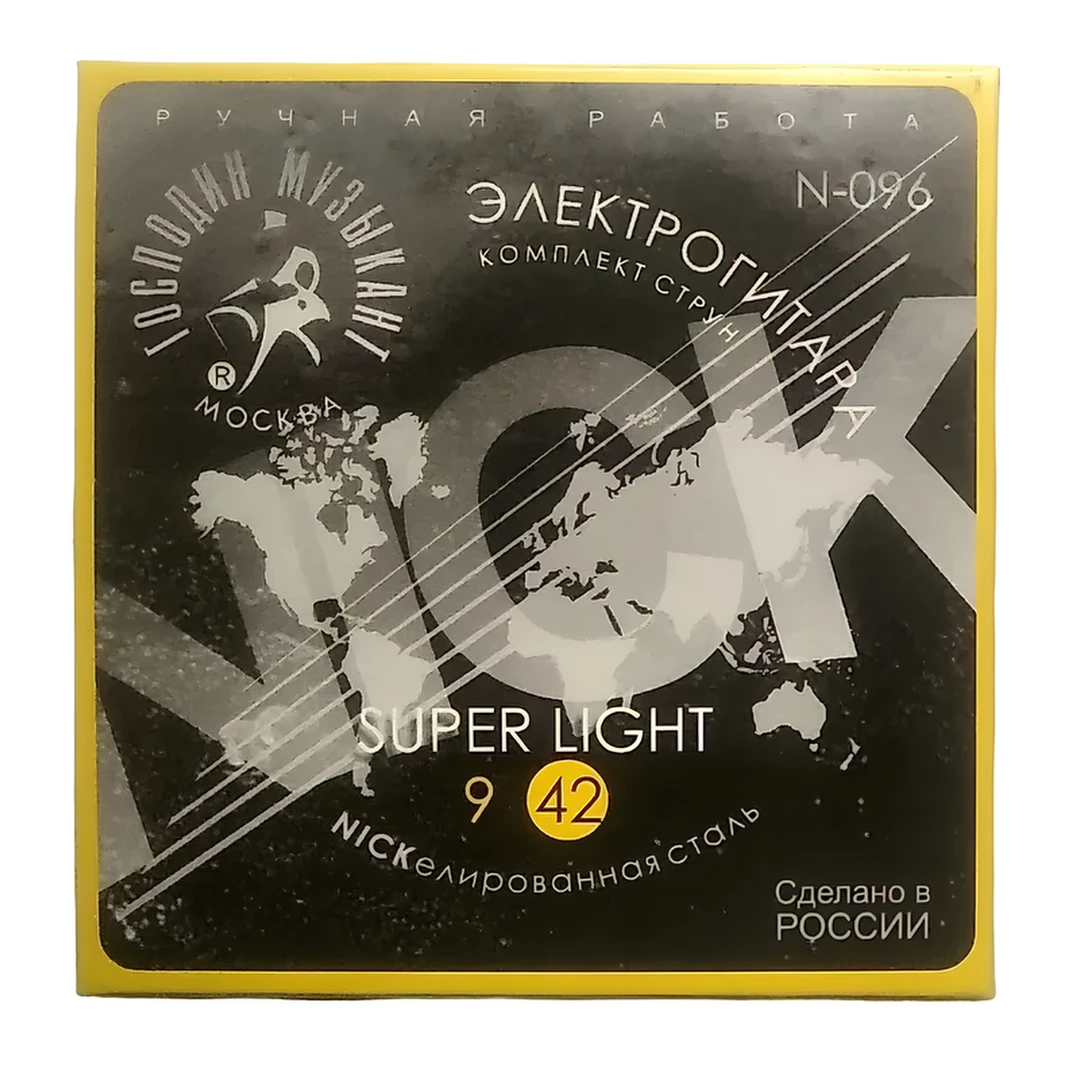 Струны для электрогитары Господин Музыкант N-096 Nick 9-42