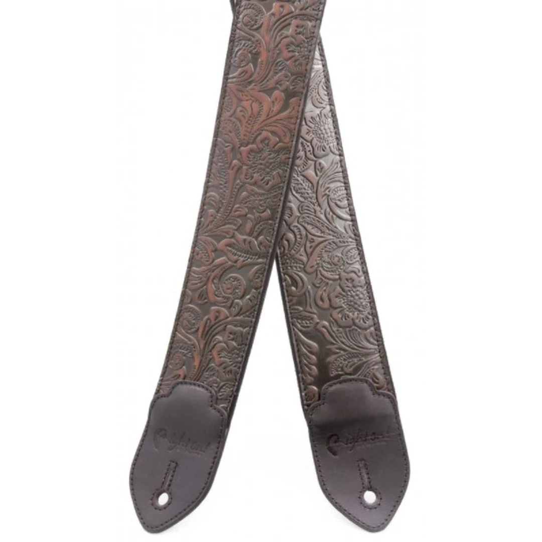 Ремень для гитары RightOn Straps On Leathercraft Blackguard Black