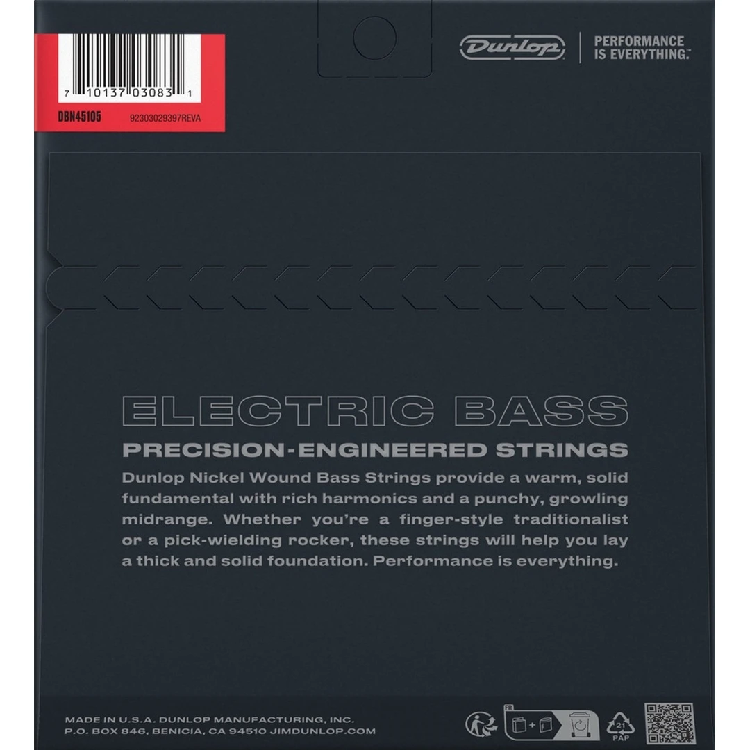 Струны для бас-гитары Dunlop DBN45105 45-105