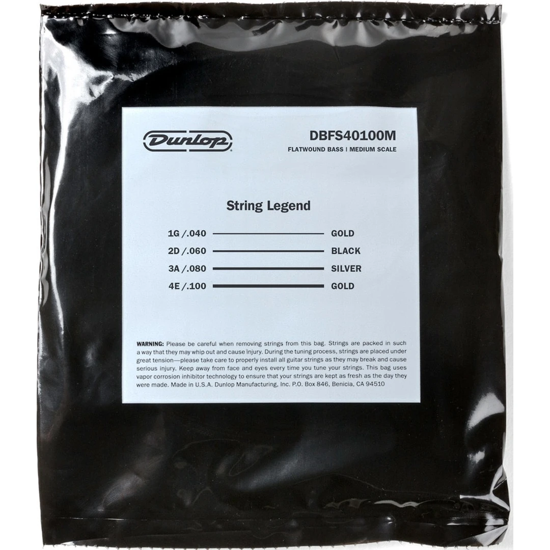 Струны для бас-гитары Dunlop DBFS40100M 40-100
