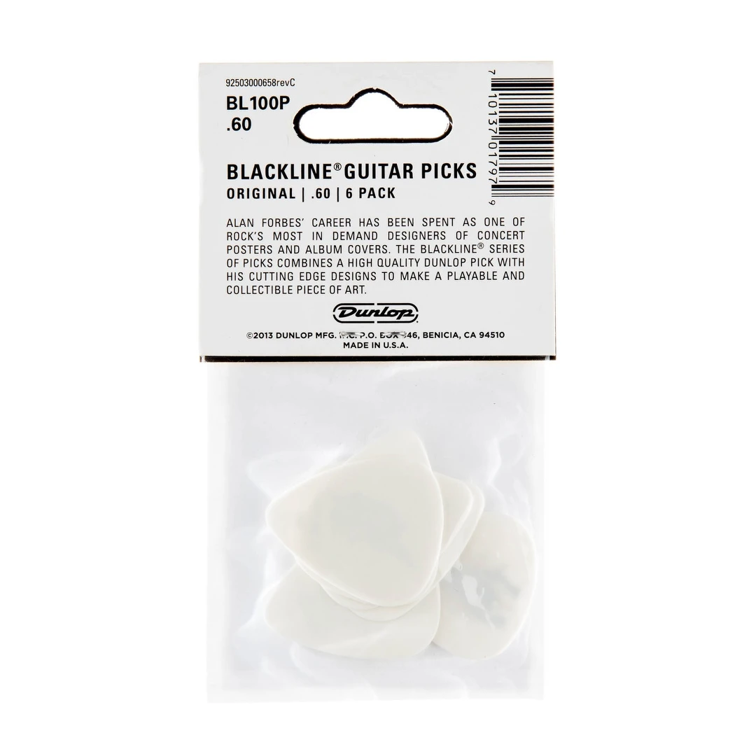 Набор медиаторов Dunlop BL100P.60 Alan Forbes S1