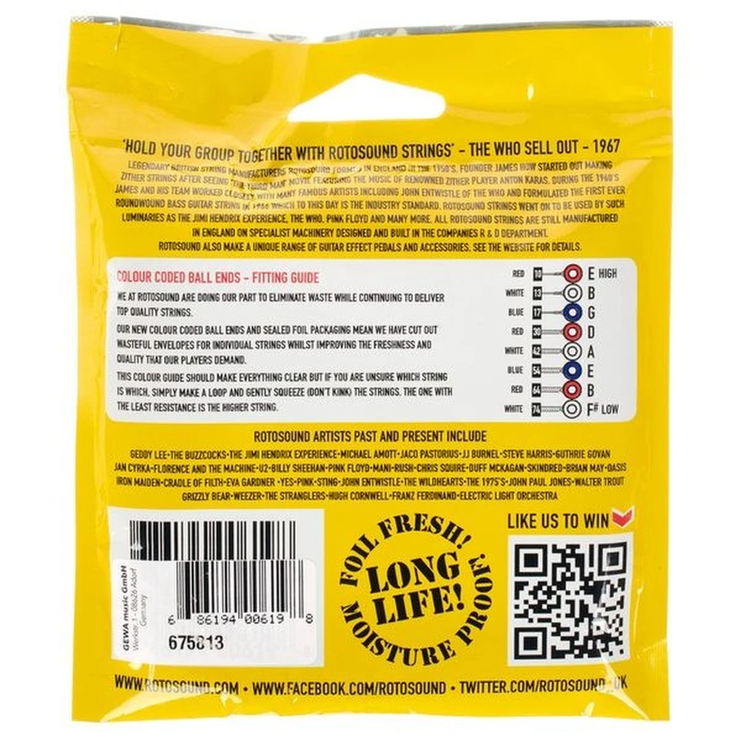 Струны для электрогитары Rotosound R10-8 8 String Nickel Set