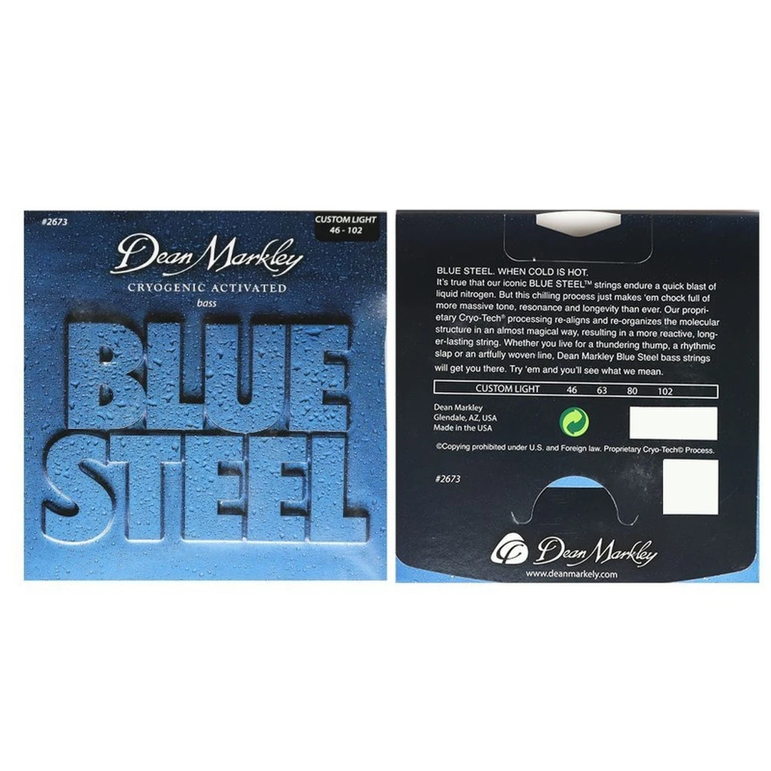 Струны для бас-гитары Dean Markley 2673 Blue Steel 46-102