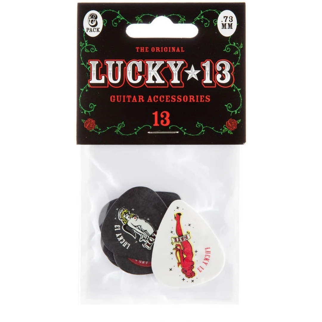Набор медиаторов Dunlop L13BP.73 Lucky 13 B .73