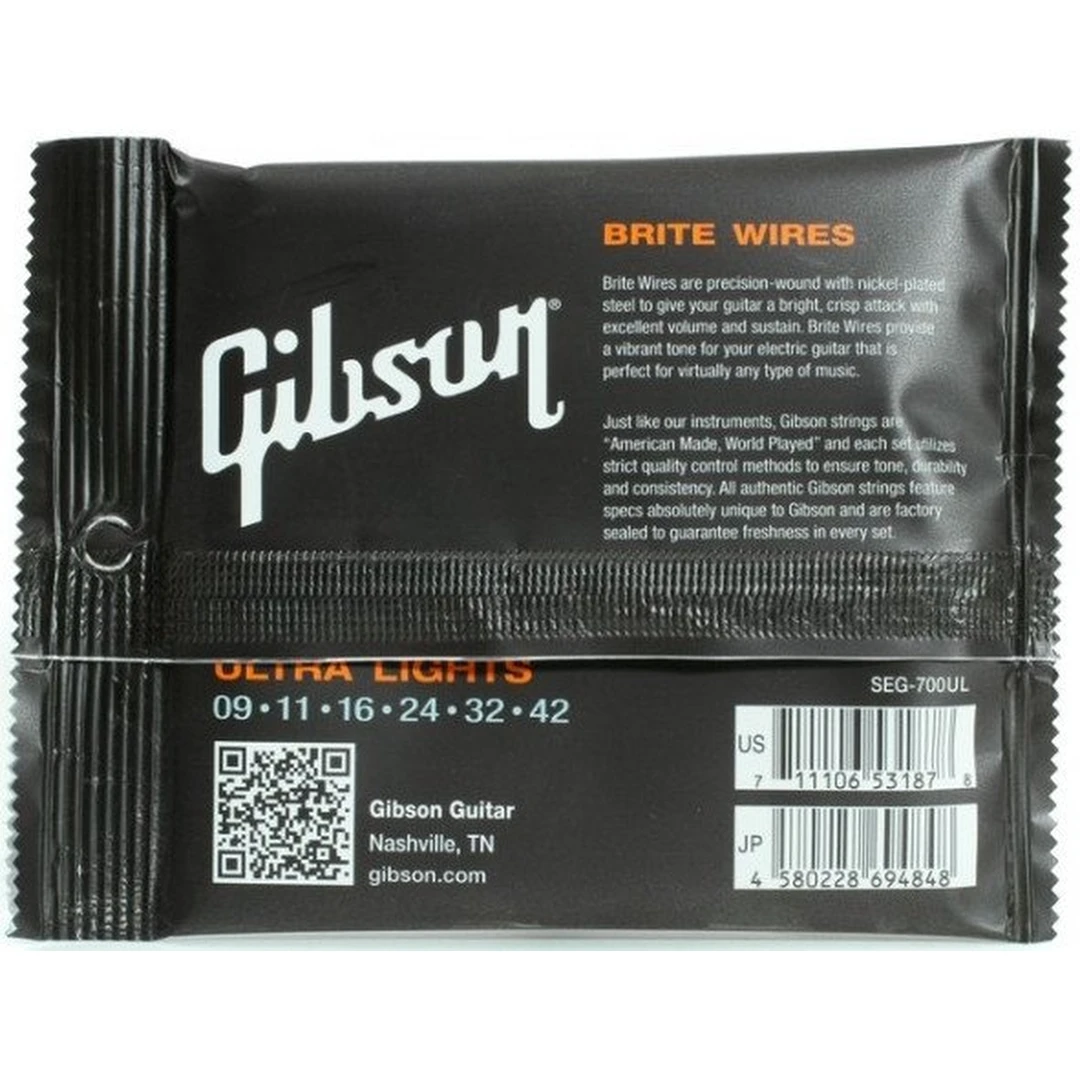 Струны для электрогитары Gibson SEG-700UL 9-42