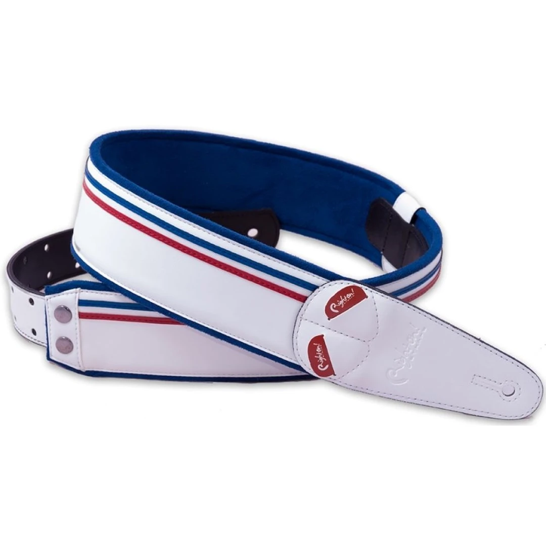 Ремень для гитары RightOn Straps Steady Mojo Race White