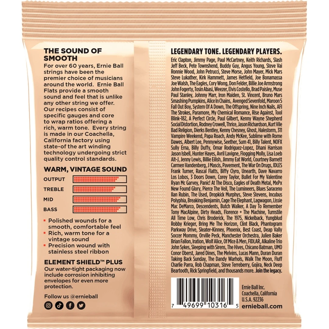 Струны для электрогитары Ernie Ball 2580 11-50