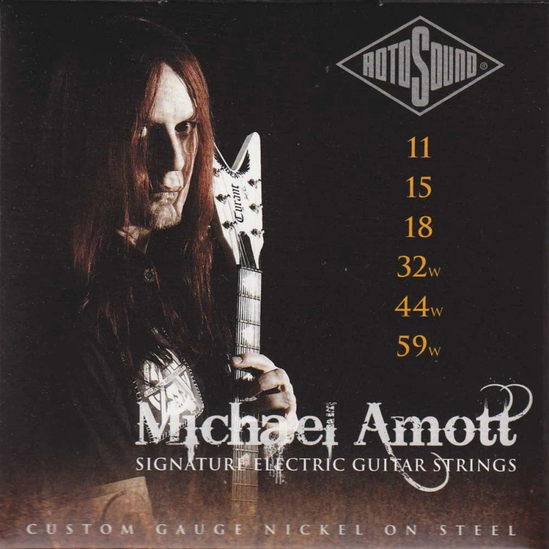 Струны для электрогитары Rotosound Michael Amott Signature 11-59