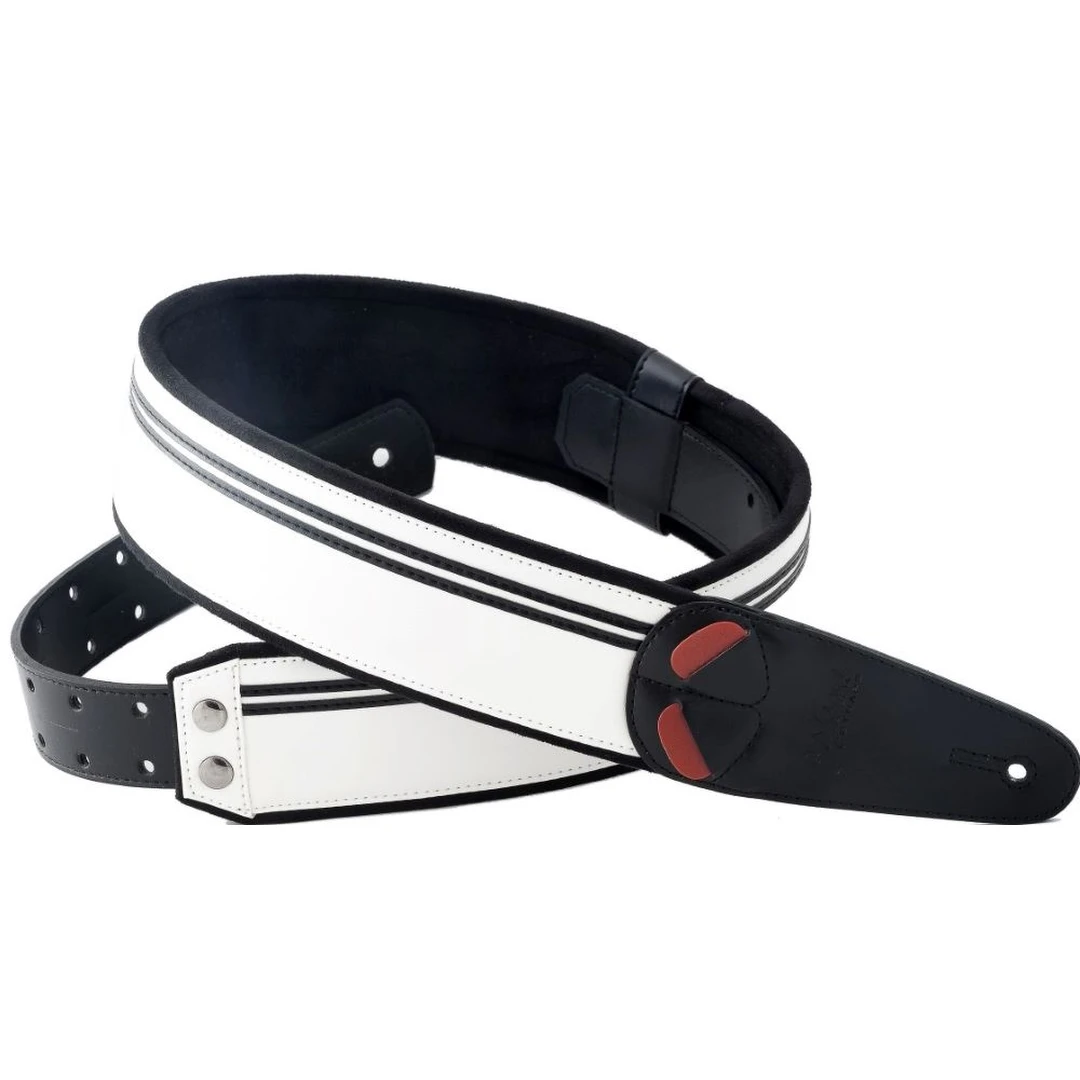 Ремень для гитары RightOn Straps Steady Mojo Race B&amp;W