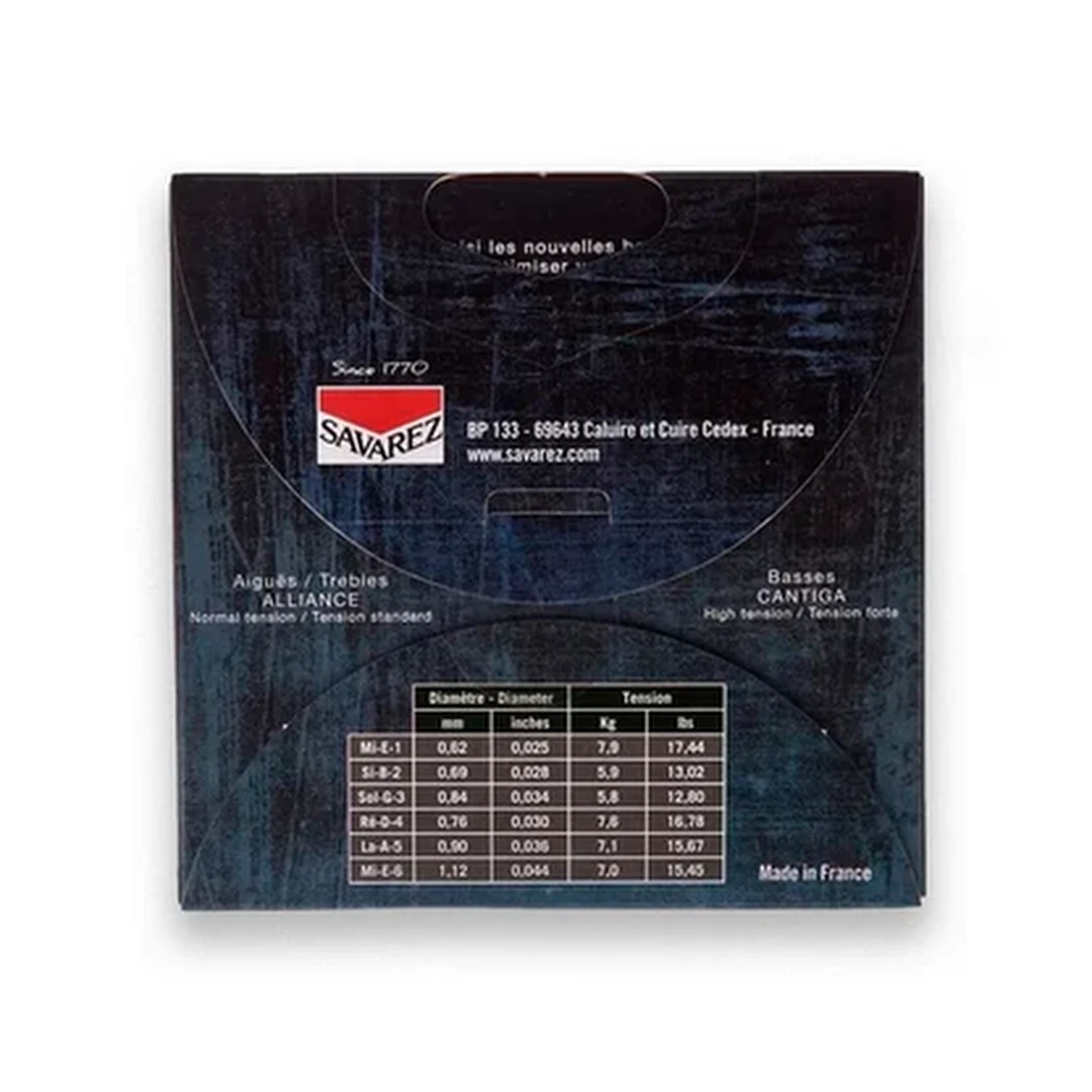 Струны для классической гитары Savarez 510ARJ Alliance Cantiga Forte/Normale