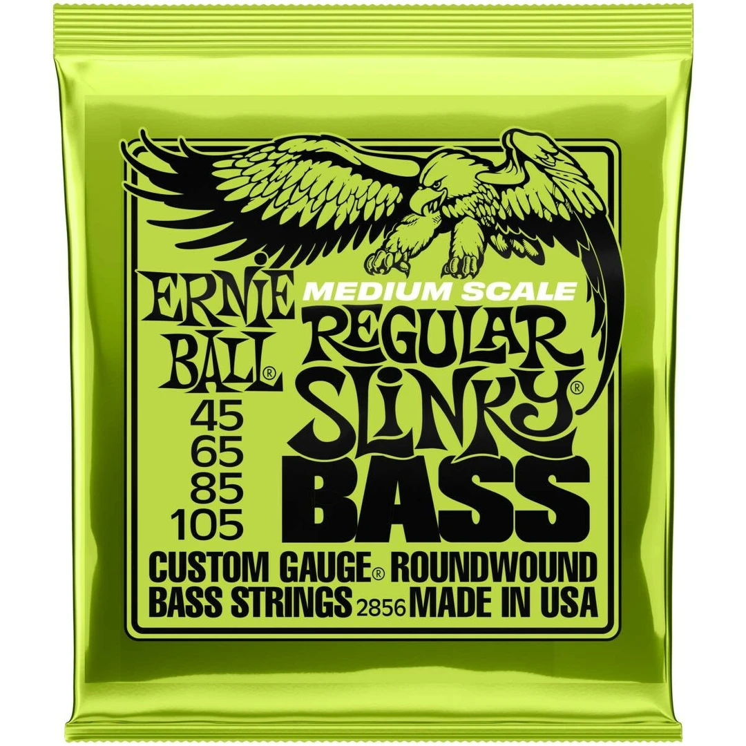 Струны для бас-гитары Ernie Ball 2856 Slinky Nickel Wound Medium Scale 45-105