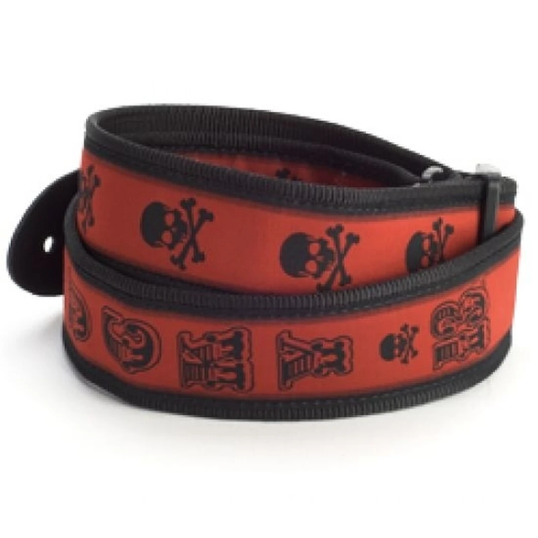Ремень для гитары Dunlop D38-16LS STRAP LCKY13 SKULL