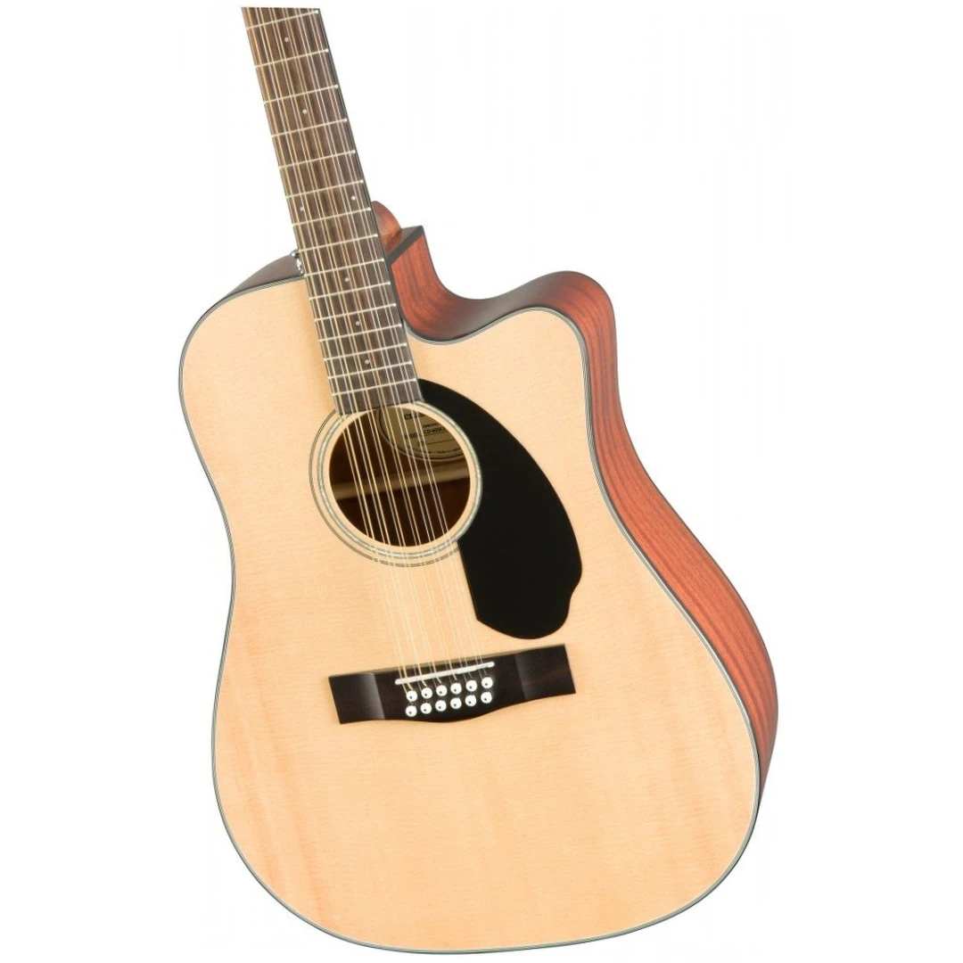 12-струнная электроакустическая гитара Fender CD-60SCE-12 Nat