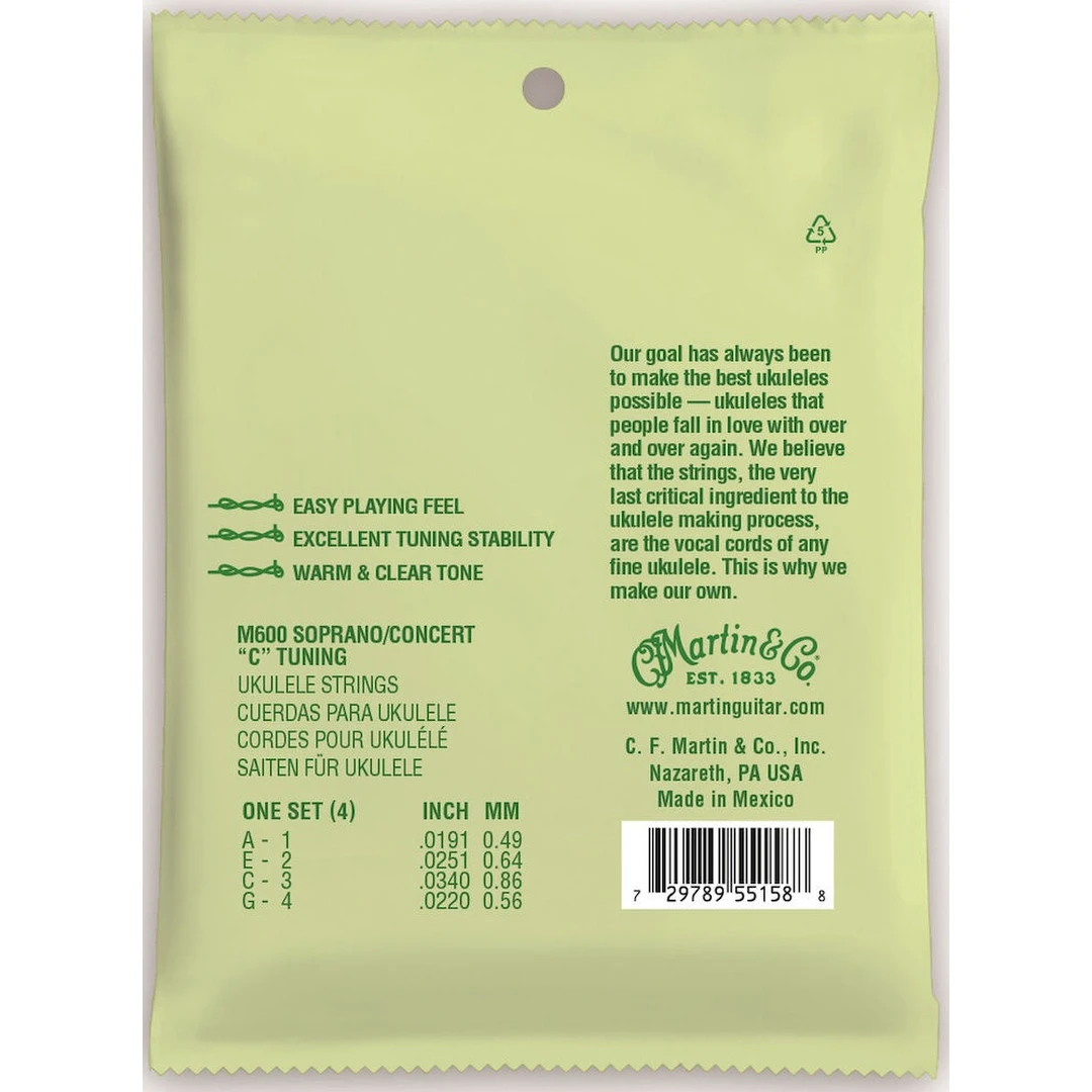 Струны для укулеле Martin 41M600