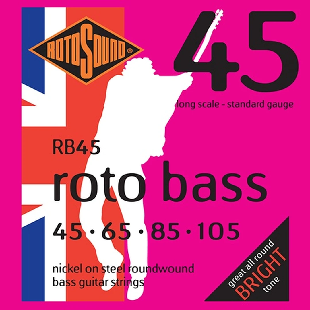 Струны для бас-гитары Rotosound RB45 Nickel 45-105