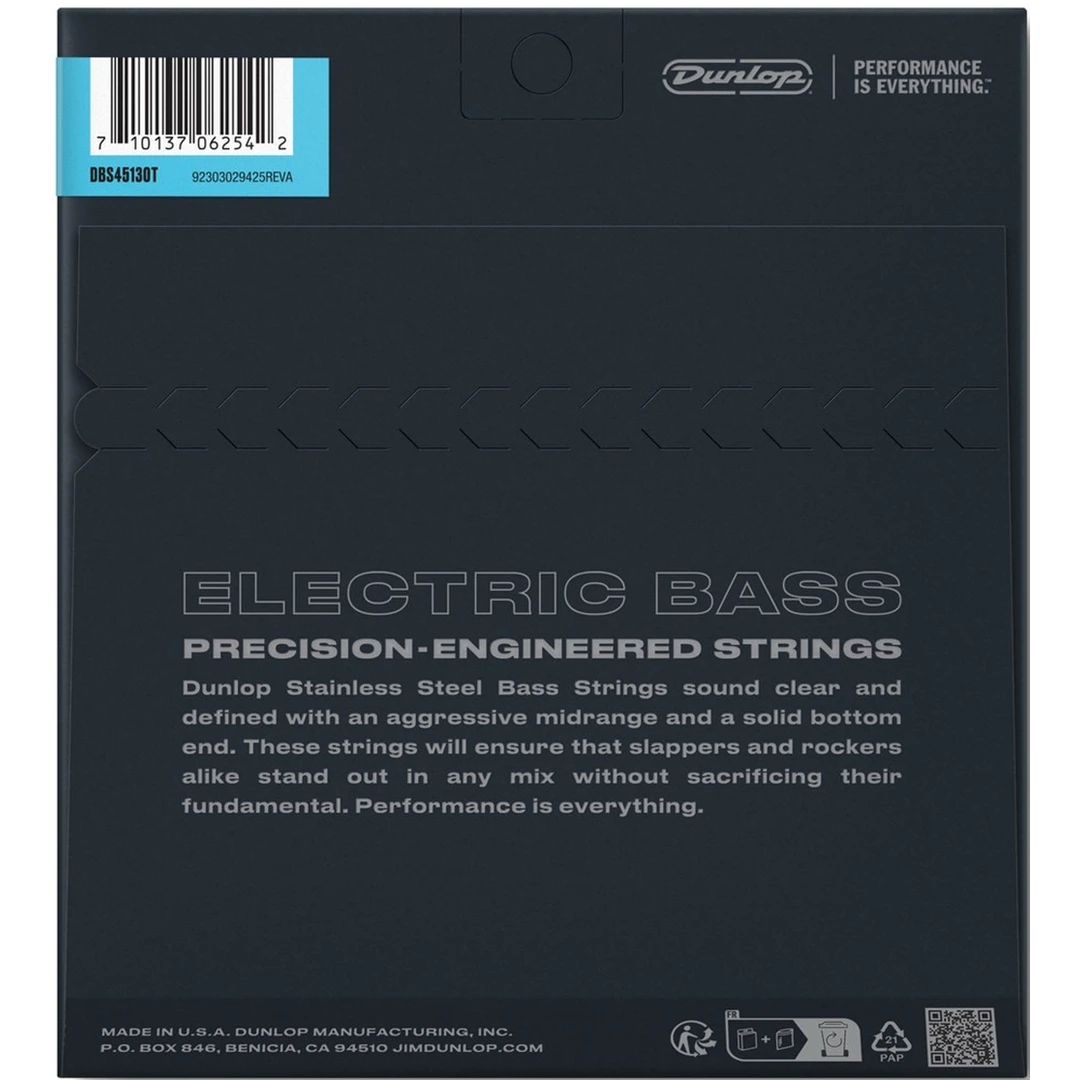 Струны для бас-гитары Dunlop DBS45130T 45-130