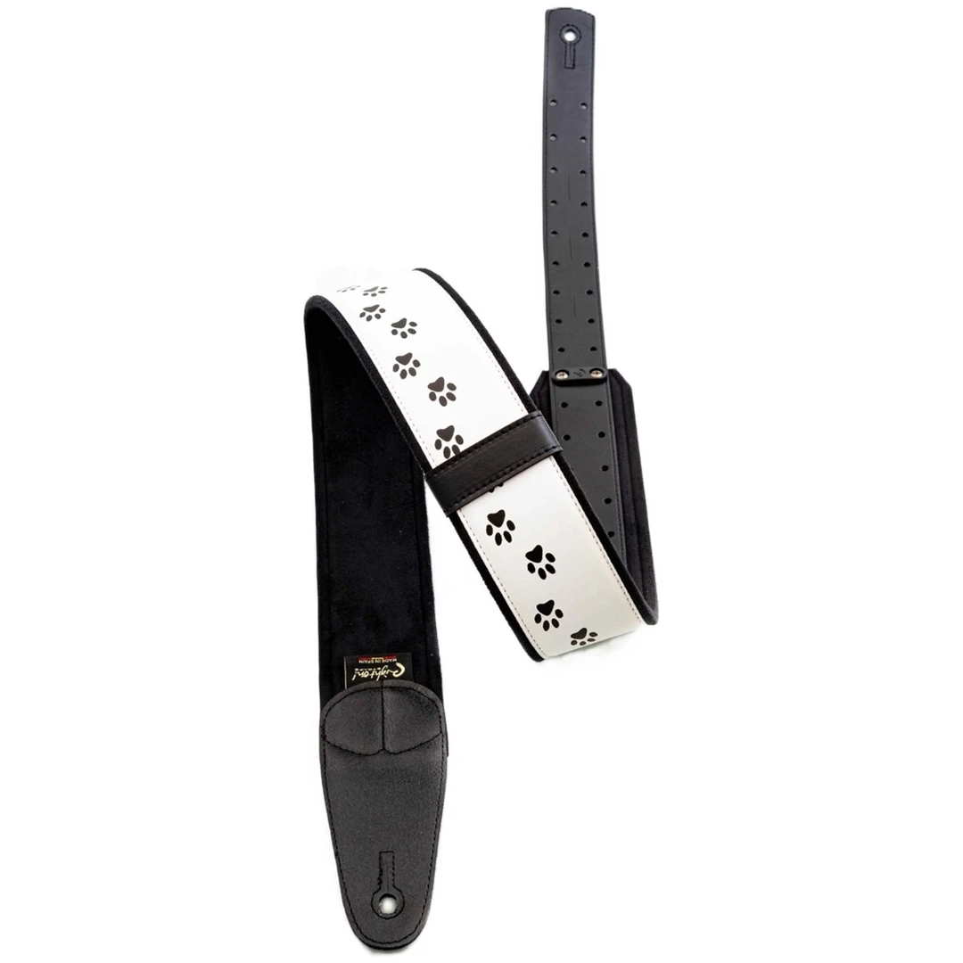 Ремень для гитары RightOn Straps Mojo Cat White