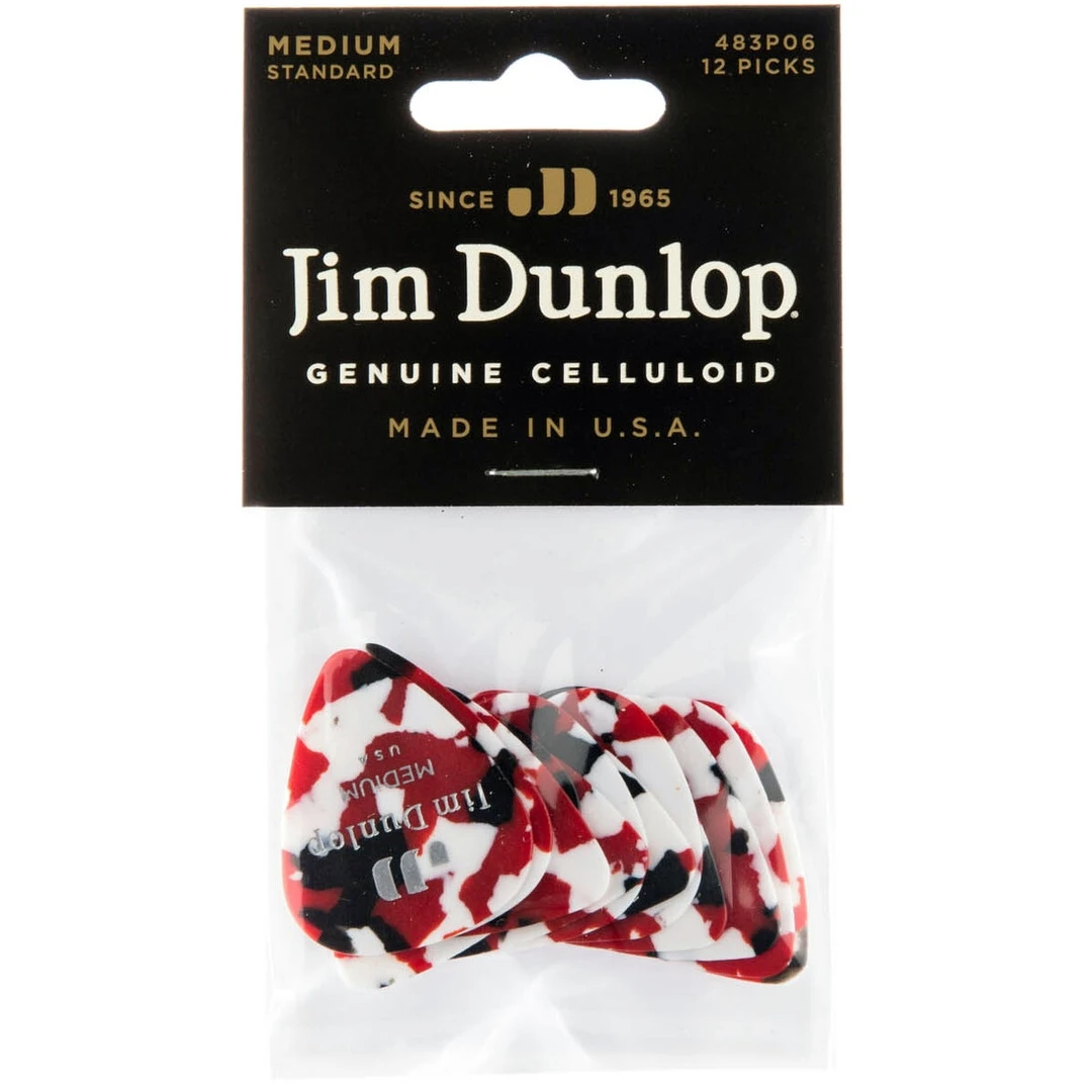 Набор медиаторов Dunlop 483P06MD Celluloid Confetti Medium