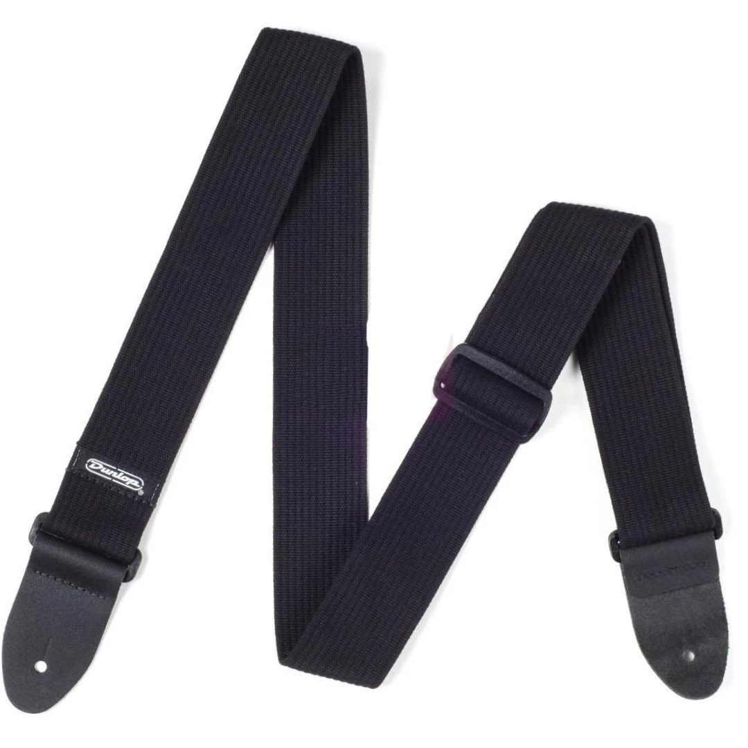 Ремень для гитары Dunlop D27-01BK Ribbed Cotton Black