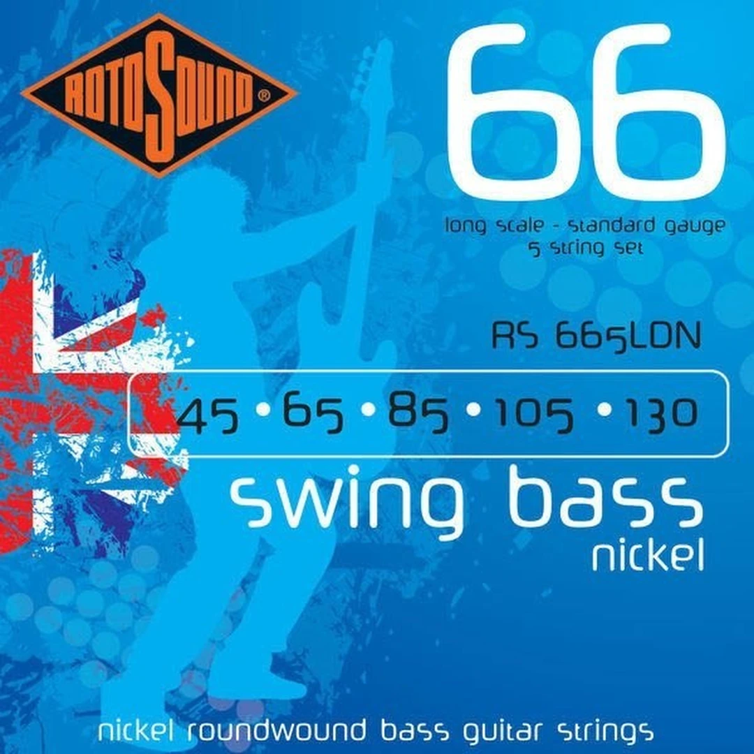 Струны для бас-гитары Rotosound RS665LDN Bass Strings Nickel 45-130