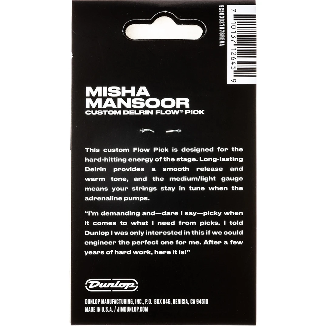Набор медиаторов Dunlop 573P.65MM Delrin Flow Misha Mansoor Live .65
