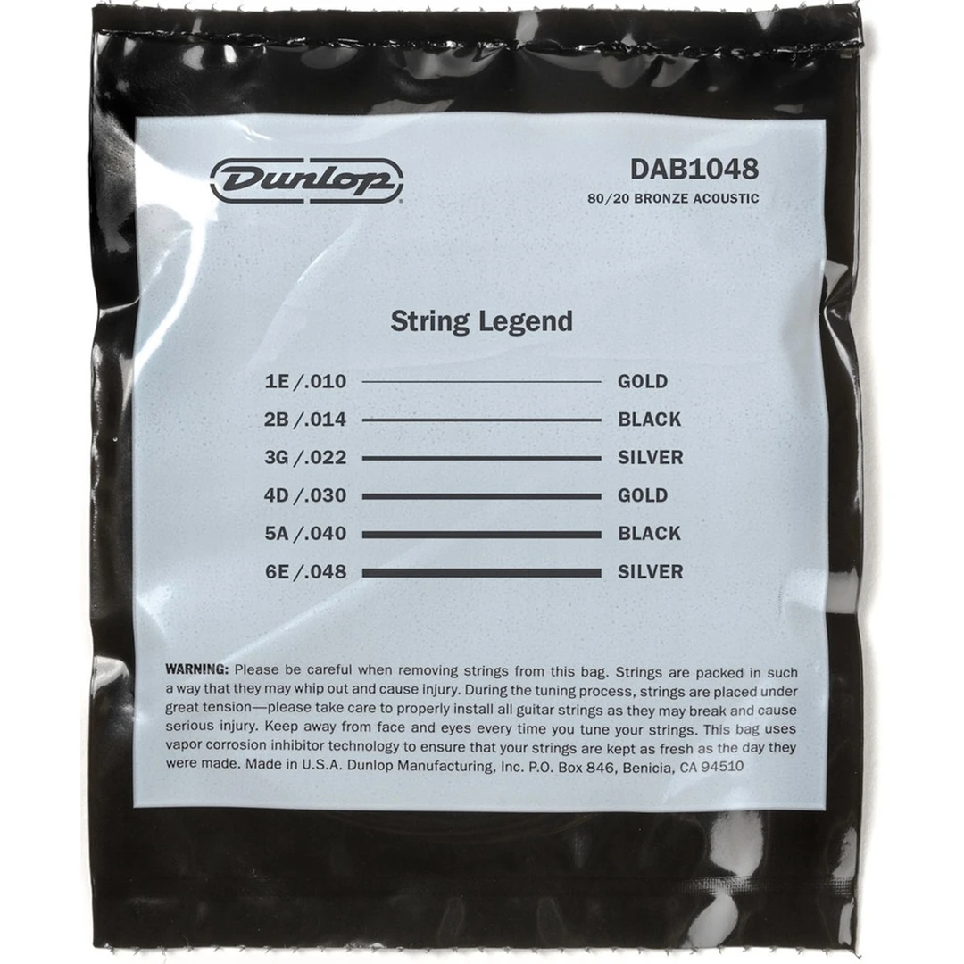 Струны для акустической гитары Dunlop DAB1048 10-48