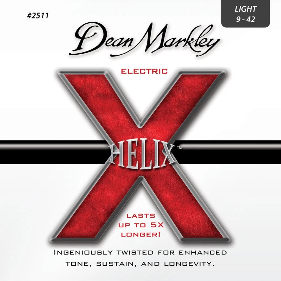 Струны для электрогитары Dean Markley 2511 Helix HD Electric LT 9-42