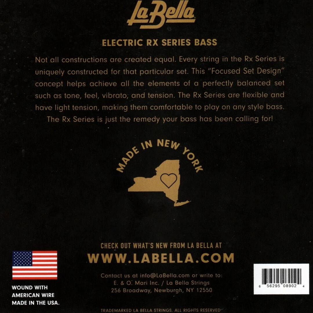 Струны для бас-гитары La Bella RX-N4C RX 45-105