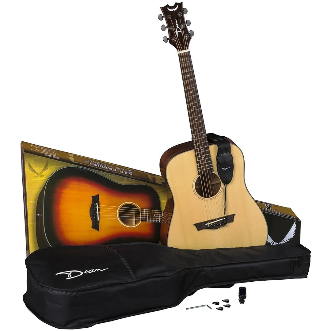 Гитарный набор Dean AXS Prodigy Acoustic Pack Gloss Natural