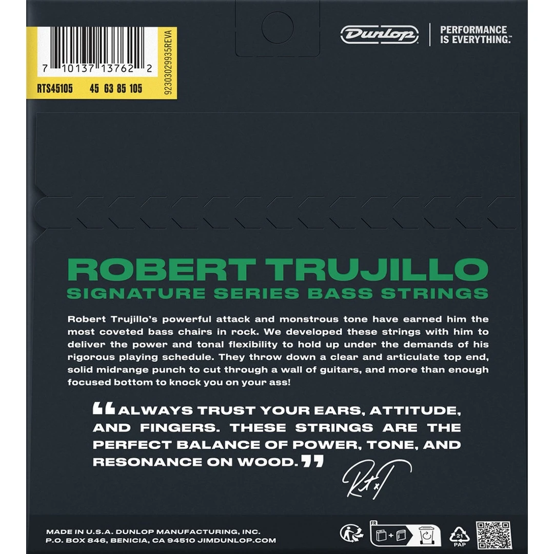 Струны для бас-гитары Dunlop RTS45105 45-105