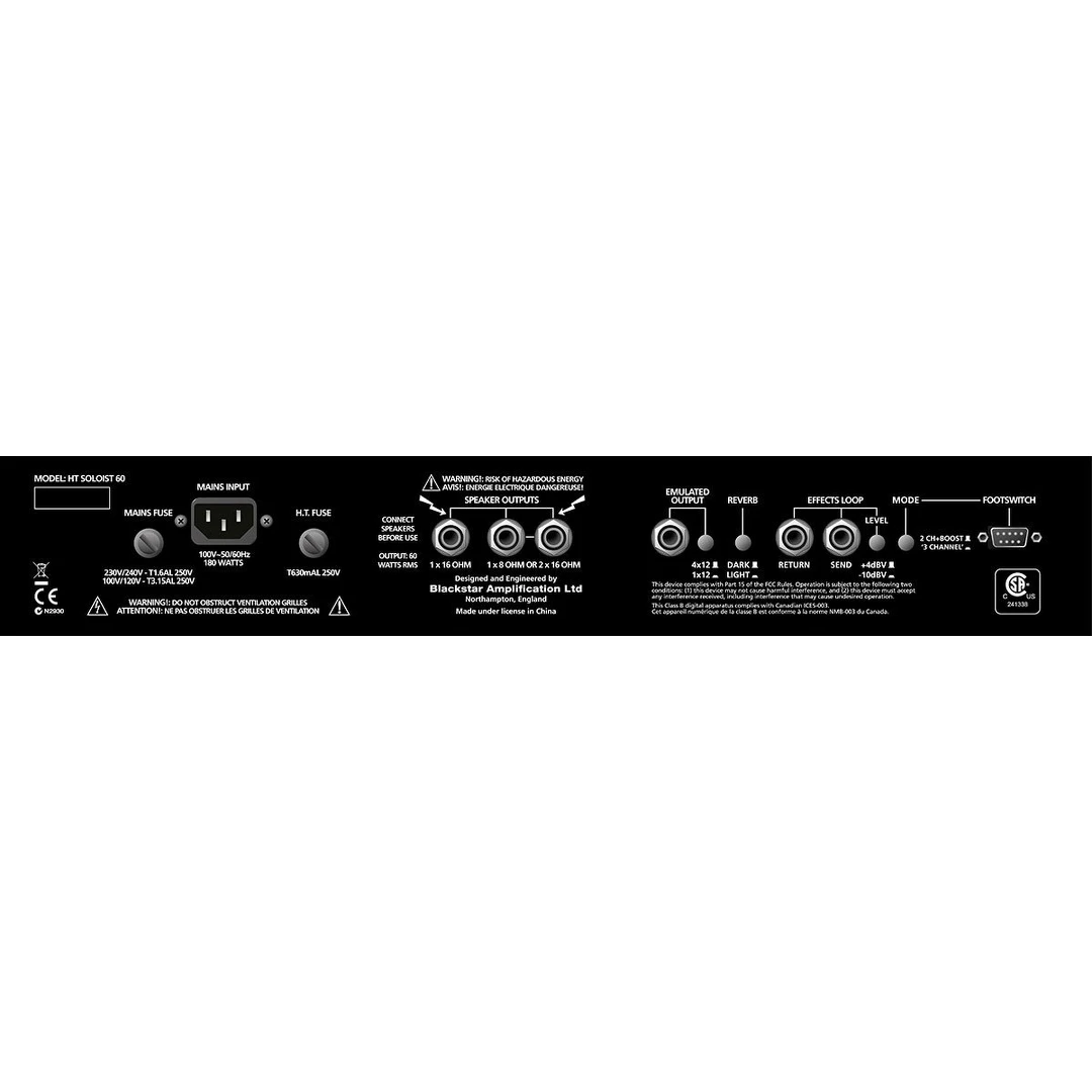 Комбоусилитель Blackstar HT Soloist 60
