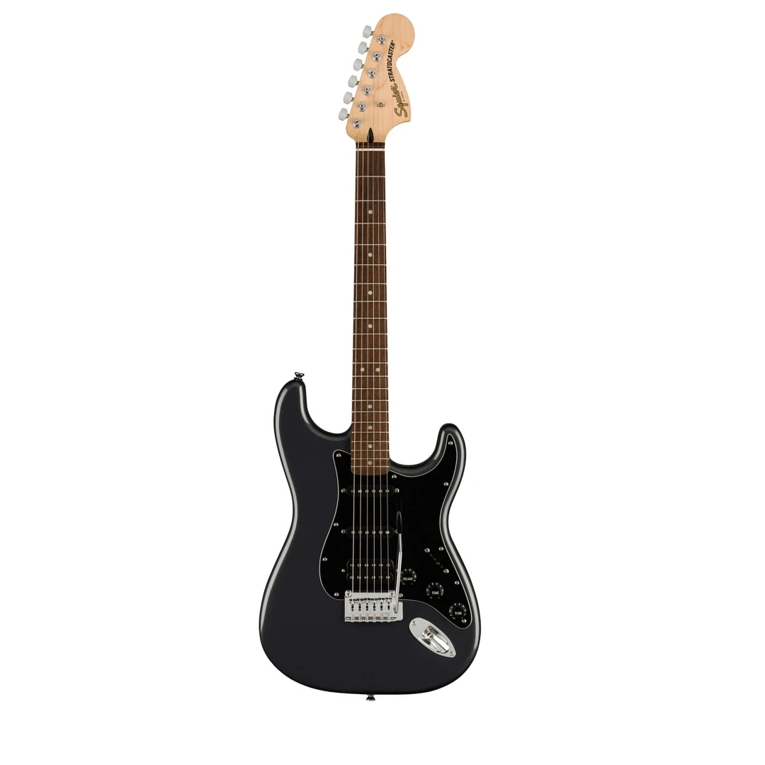 Гитарный набор Fender Squier Affinity Stratocaster HSS Pack LRL Charcoal Frost Metallic