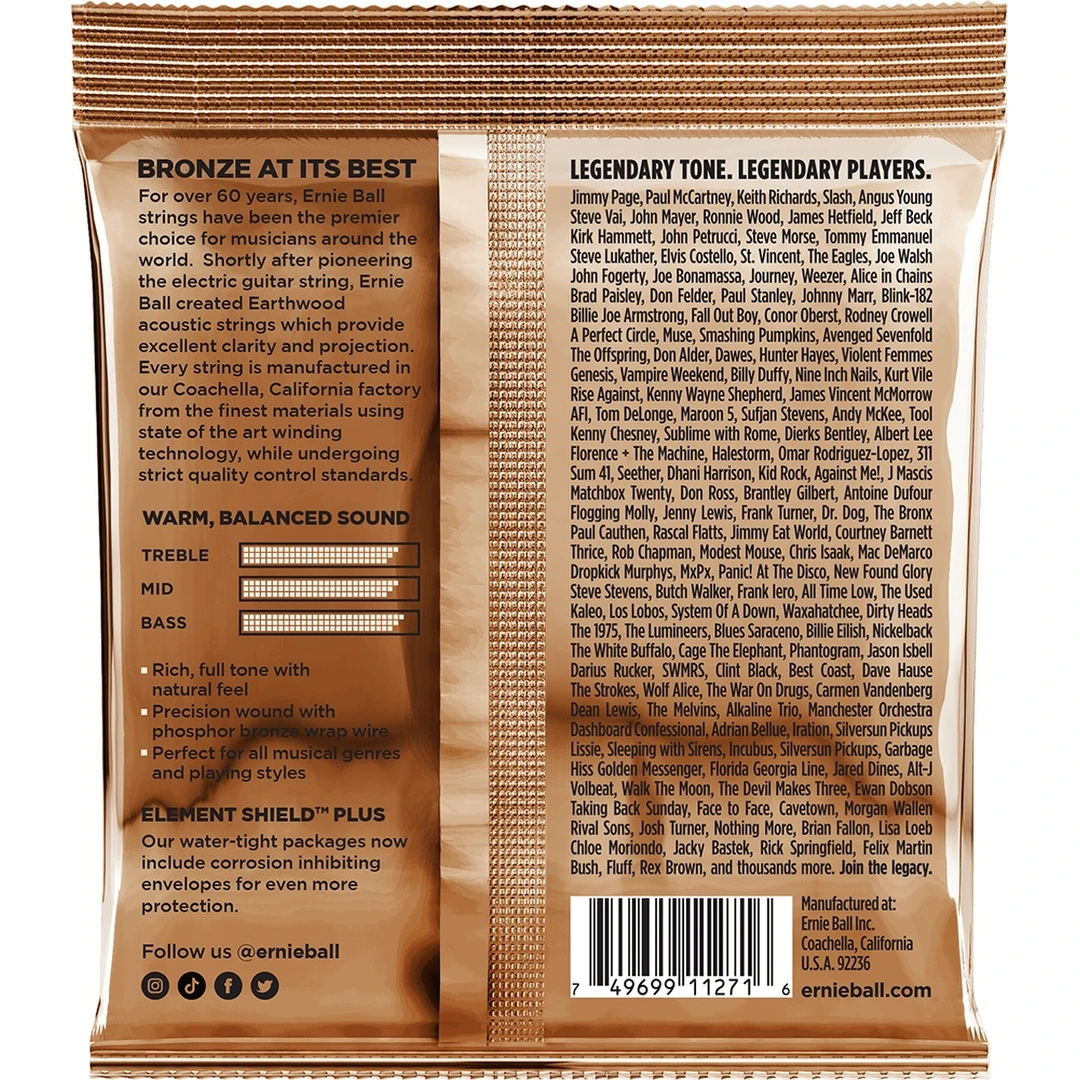 Струны для акустической гитары Ernie Ball 3545 11.5-54