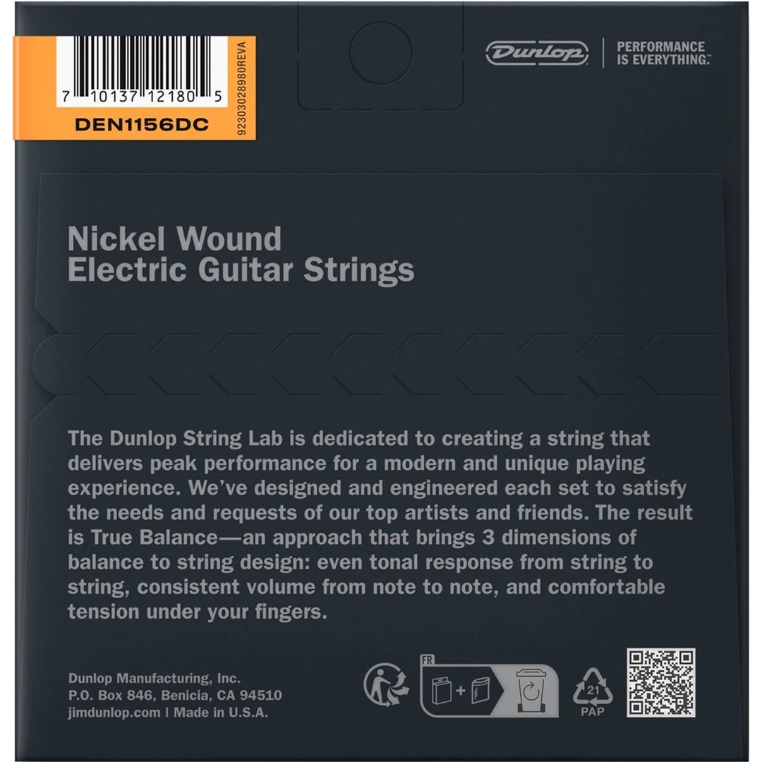 Струны для электрогитары Dunlop DEN1156DC 11-56