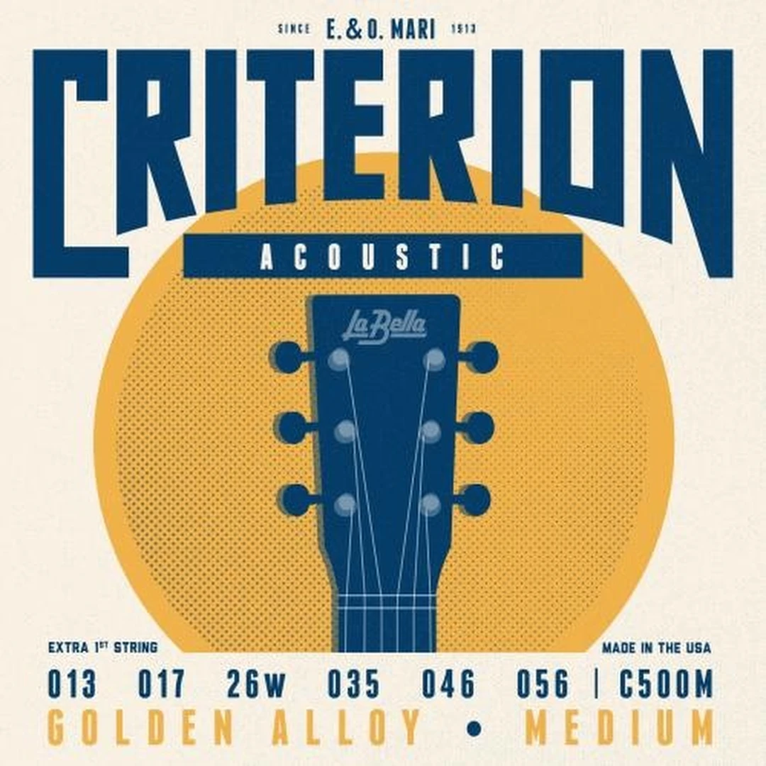 Струны для акустической гитары La Bella C500M