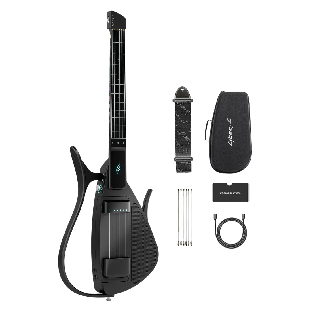 Смарт электрогитара Enya CYBER-G/BK + набор аксессуаров
