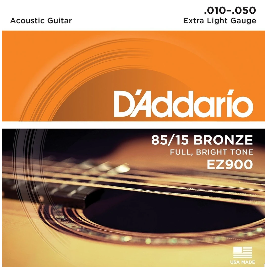 Струны для акустической гитары D'Addario EZ900 10-50