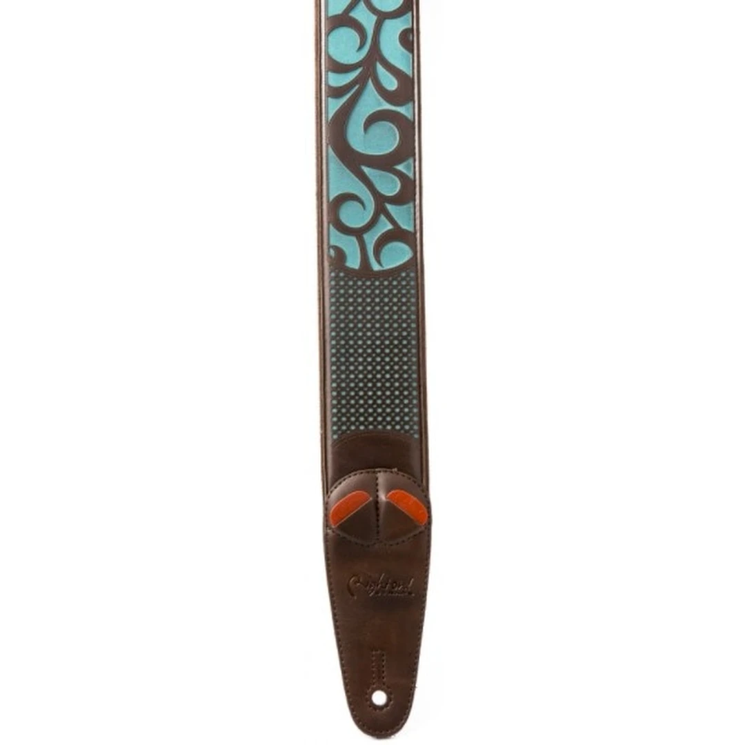 Ремень для гитары RightOn Straps Go Mojo Nashville Teal