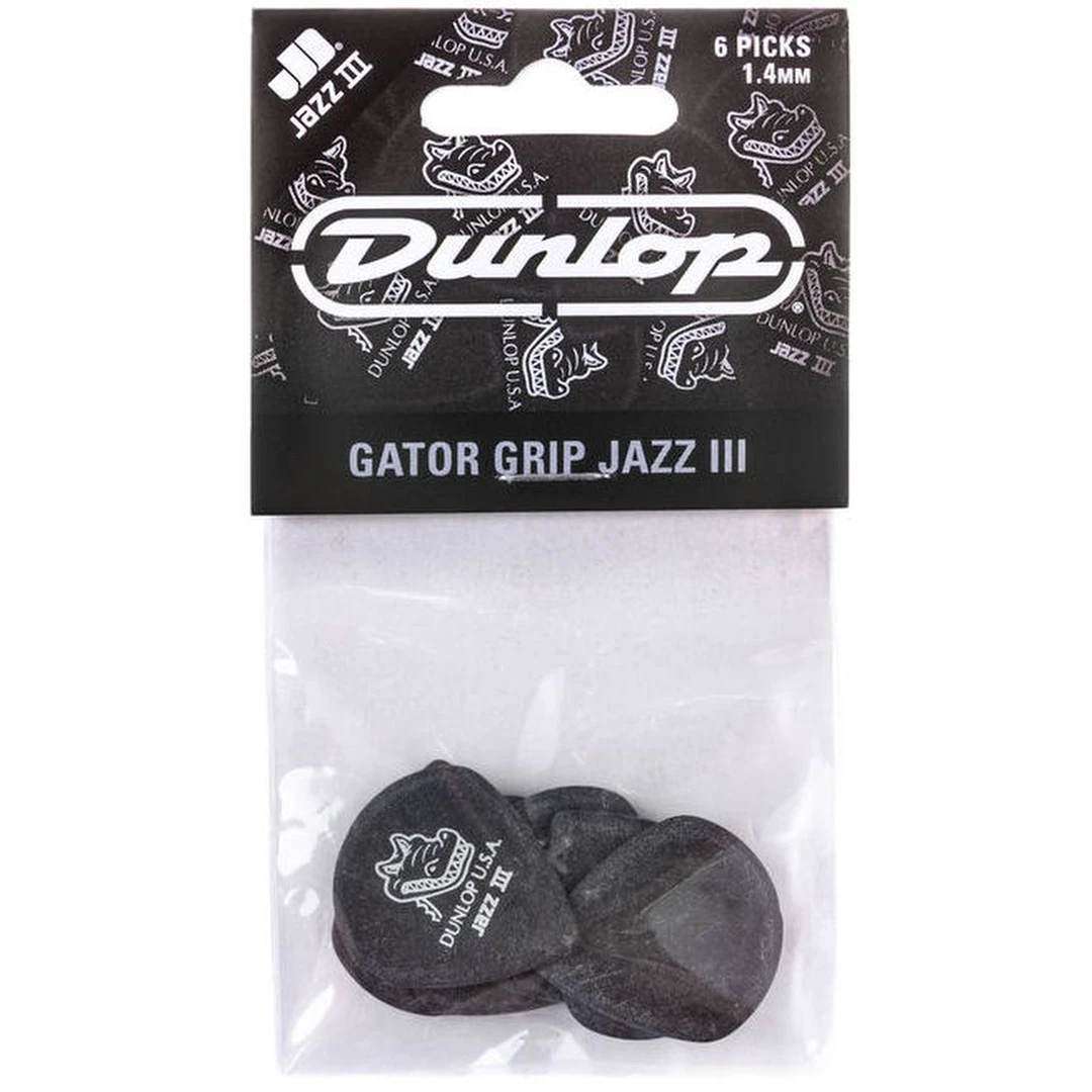 Набор медиаторов Dunlop 571P1.4 Gator Grip Jazz III 1.4