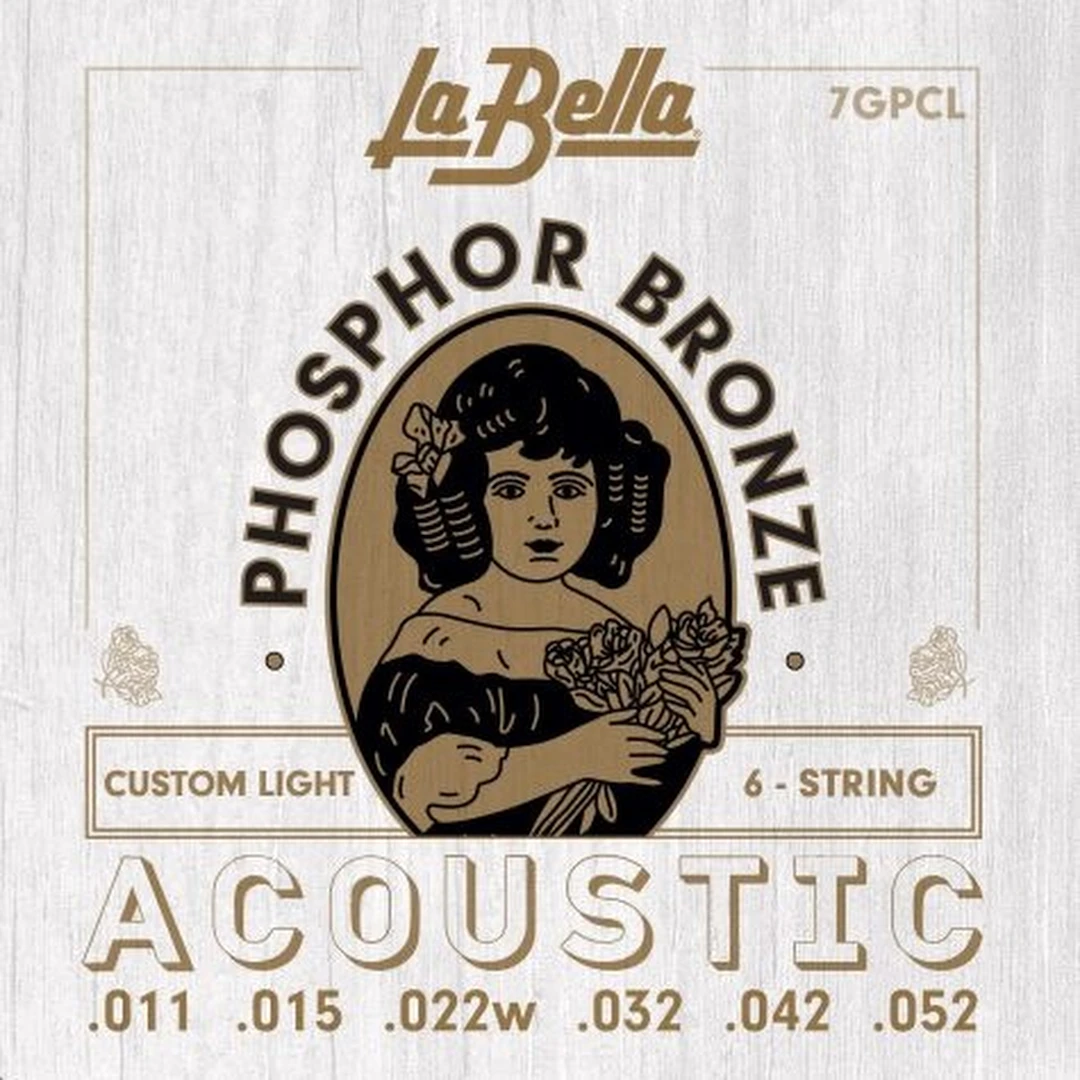 Струны для акустической гитары La Bella 7GPCL