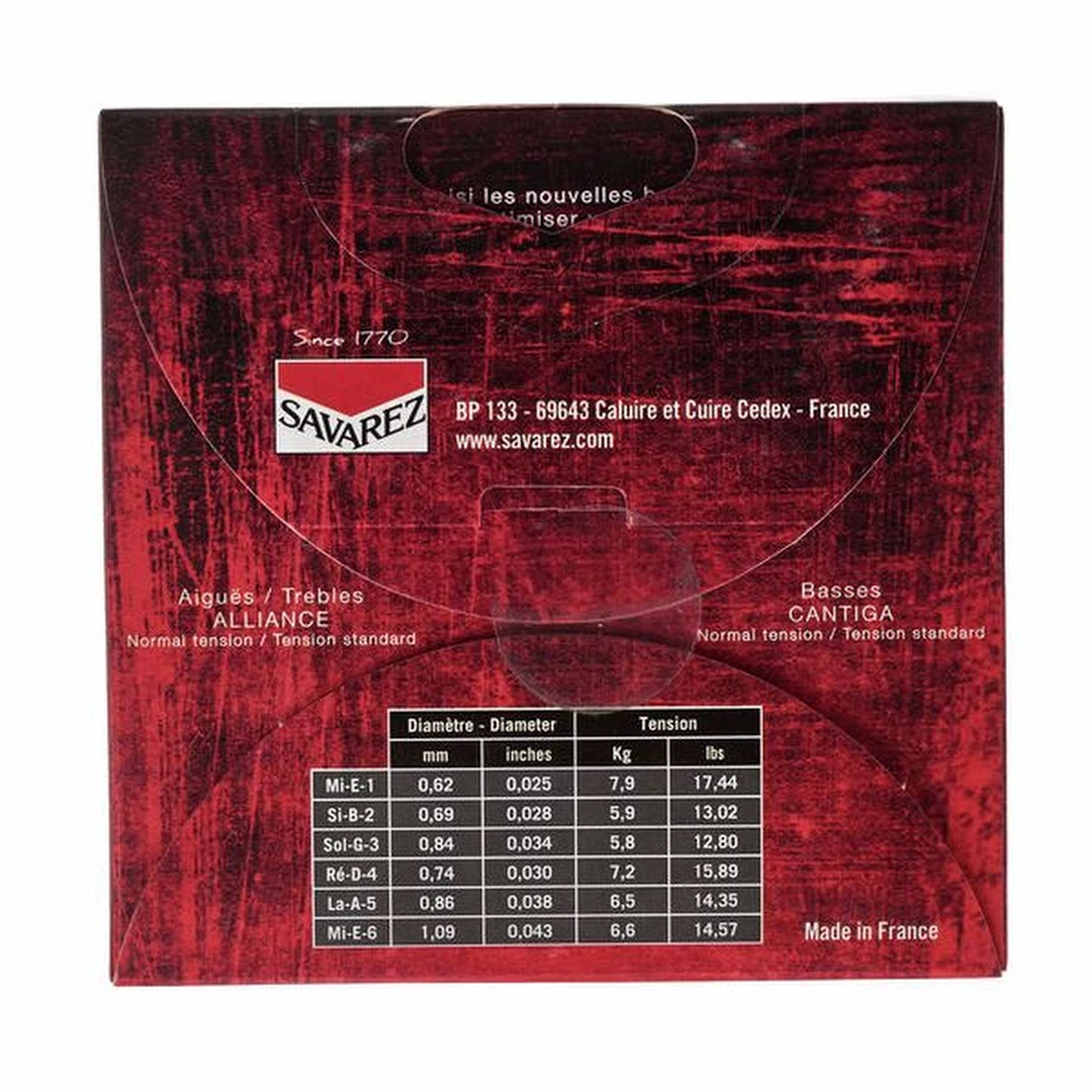 Струны для классической гитары Savarez 510AR Alliance Cantiga Normale