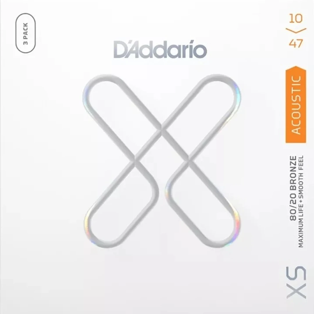 Струны для акустической гитары D'Addario XSABR1047-3P 10-47