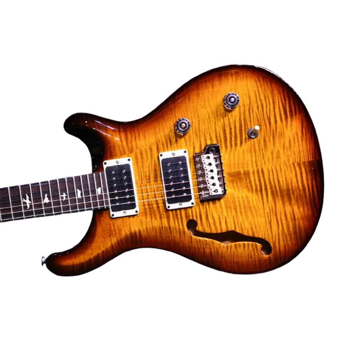 Полуакустическая гитара PRS CE24 Semi-Hollow CC Black Sunburst