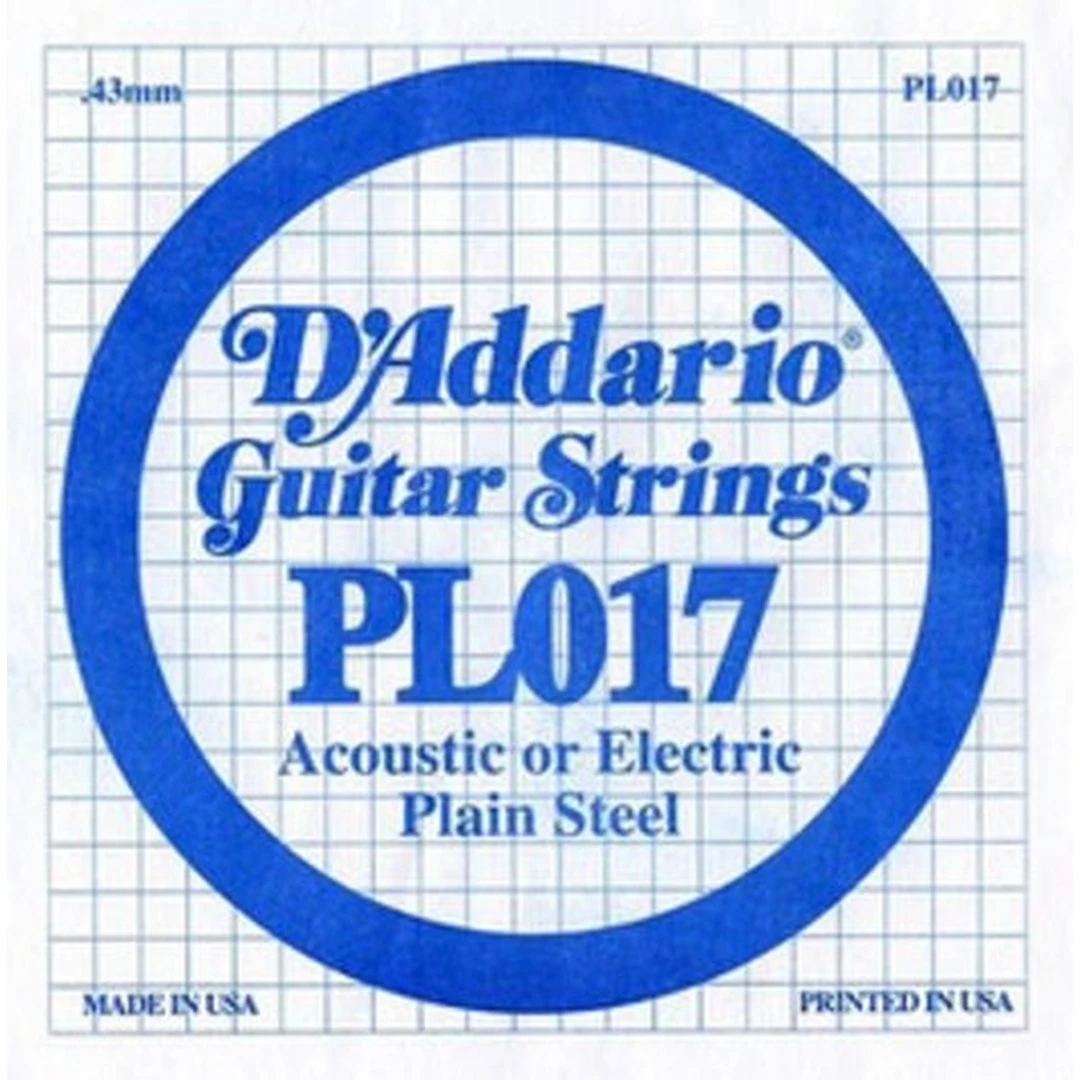Струна для гитары D'addario PL017