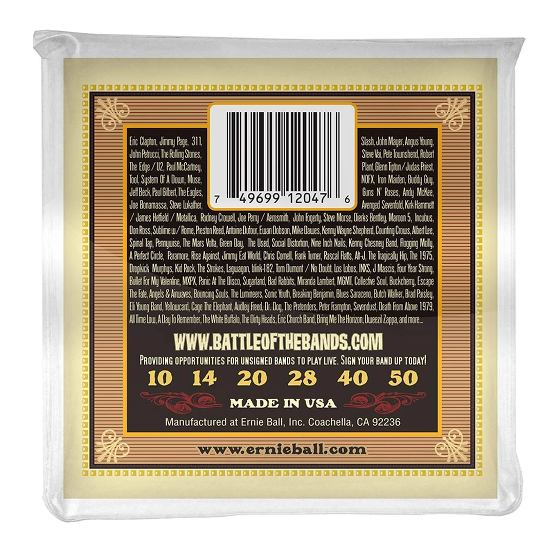 Струны для акустической гитары Ernie Ball 2047 10-50