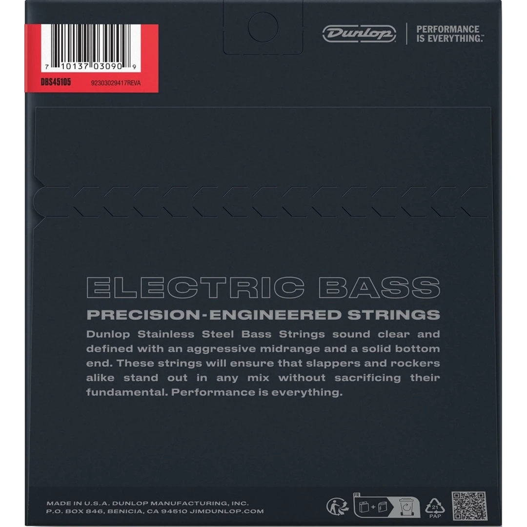 Струны для бас-гитары Dunlop DBS45105 45-105