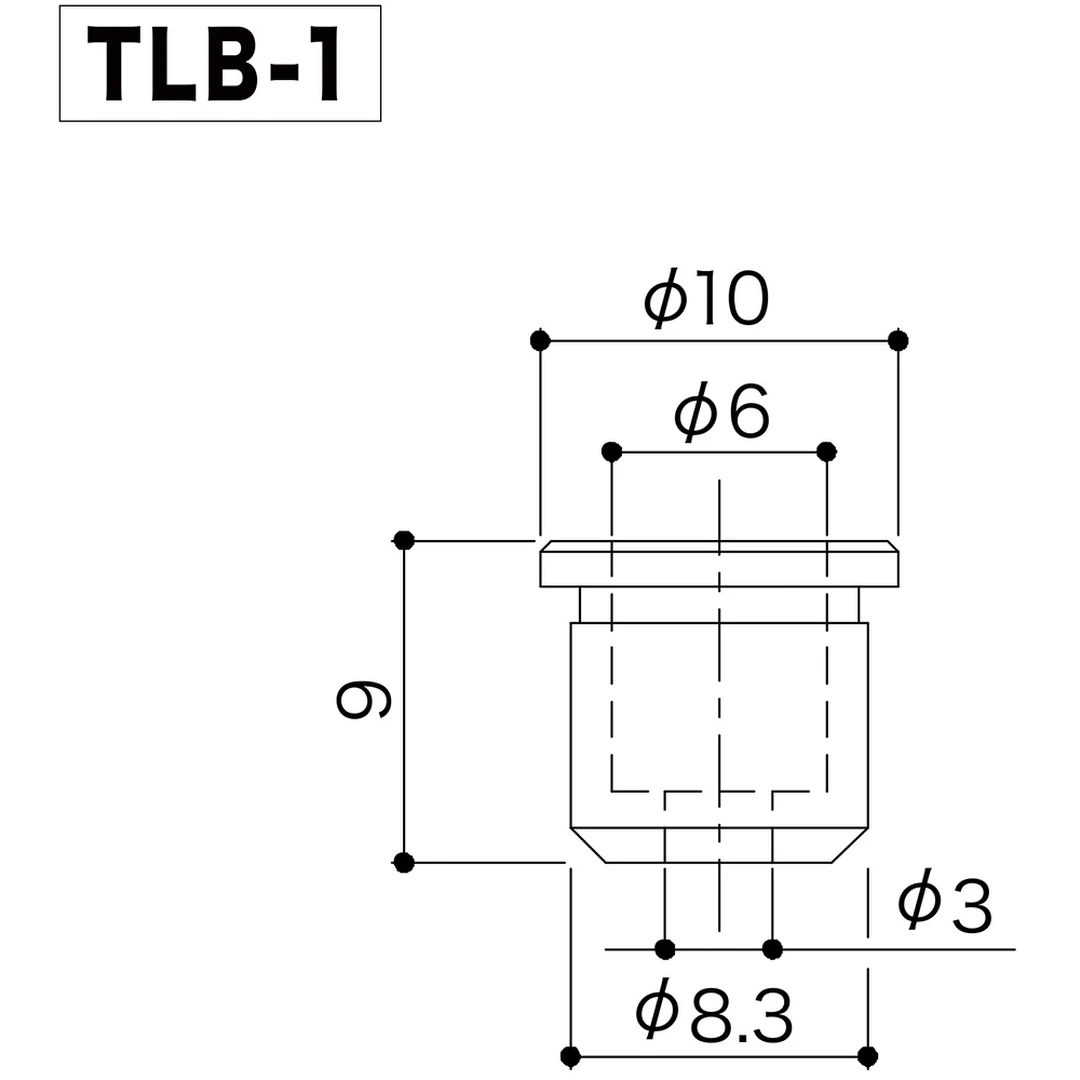 Втулка для крепления струн сквозь корпус Gotoh TLB-1 C
