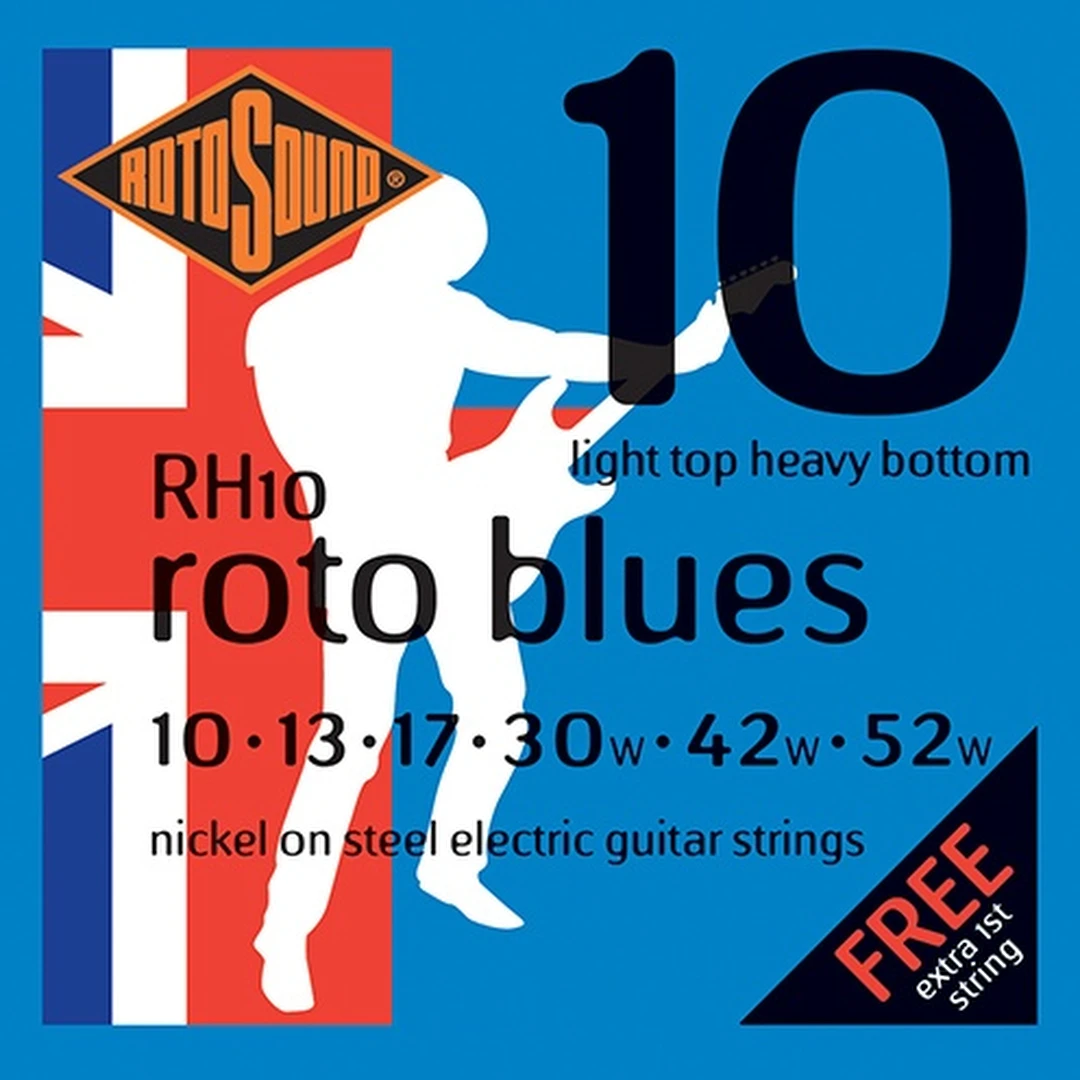 Струны для электрогитары Rotosound RH10 Strings Nickel Light Top Heavy Bottom