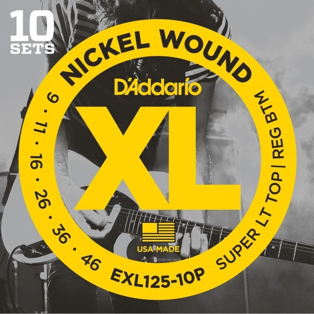 Струны для электрогитары D’Addario EXL125-10P 9-46